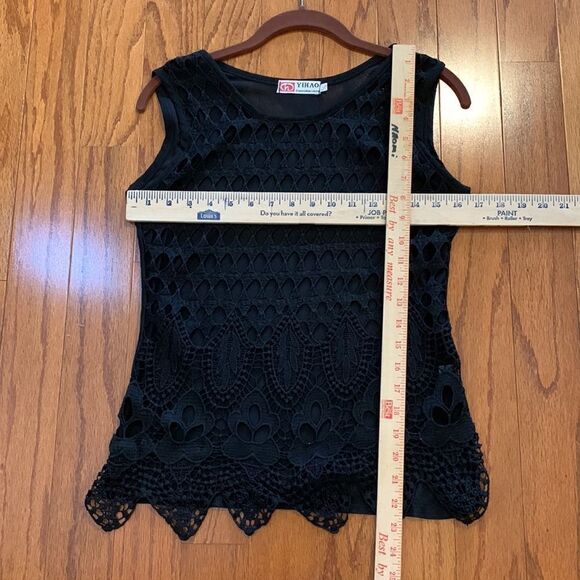 YAHAO Large/XL lace top with front lining. NWOT - Picture 7 of 8